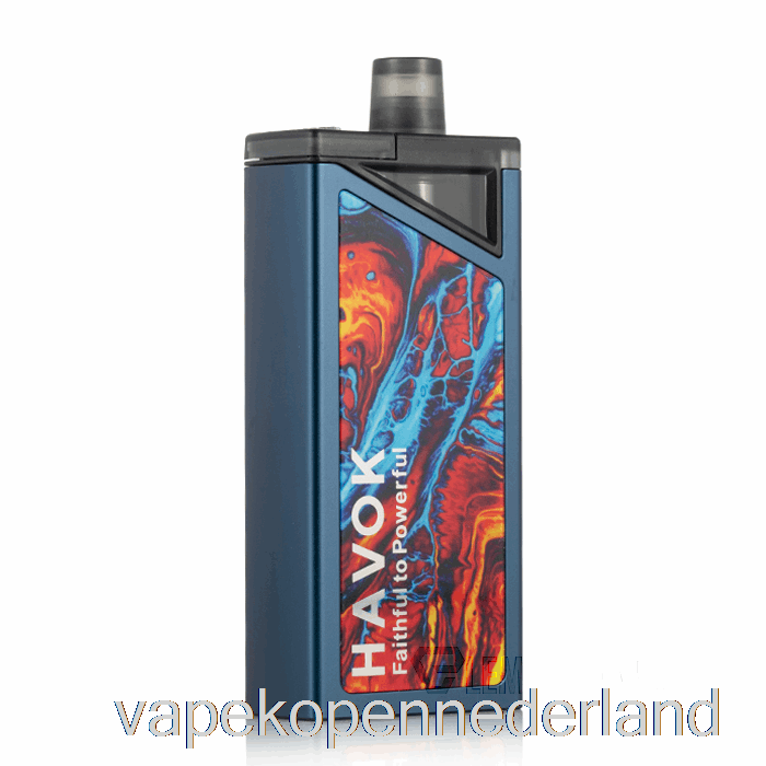 Elektronische Sigaret Vape Uwell Havok V1 65w Pod Mod Blauw